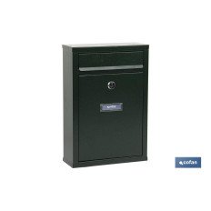 BUZÓN CORREO EXTERIOR NEGRO MODELO LETTER 320X215X85MM (PACK: 1 UDS)