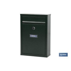 BUZÓN CORREO EXTERIOR VERDE MODELO LETTER 320X215X85MM (PACK: 1 UDS)