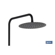 COLUMNA DUCHA NEGRA CON GRIFO MONOMANDO  80-140 (PACK: 1 UDS)