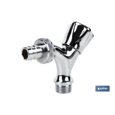 PACK DE 2 GRIFOS DE SALIDA DE AGUA PARA LAVADORA/ LAVAVAJILLAS (PACK: 1 UDS)