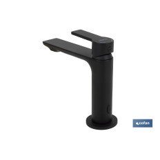 GRIFO MONOMANDO LAVABO NEGRO MATE  25MM MODELO KERCH (PACK: 1 UDS)