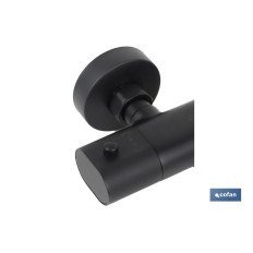 GRIFO TERMOSTATICO BAÑERA NEGRO MATE MODELO KERCH (PACK: 1 UDS)