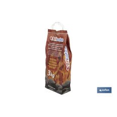BOLSA BRIQUETAS CARBON VEGETAL 3 KGS (PACK: 1 UDS)