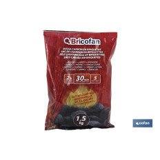 BOLSA CARBON EN BRIQUETAS AUTOENCENDIBLE 1,5 Kgs (PACK: 1 UDS)