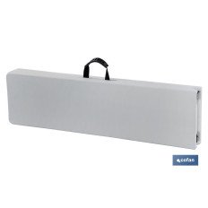 BANCO PLEGABLE RECTANGULAR BLANCO 180X25X43CM (PACK: 1 UDS)