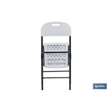 SILLA PLEGABLE BLANCA 46x53x88 CM venta unitaria (PACK: 1 UDS)
