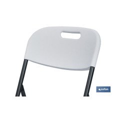 SILLA PLEGABLE BLANCA 46x53x88 CM venta unitaria (PACK: 1 UDS)