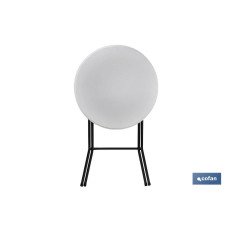 MESA ALTA PLEGABLE BLANCA 80X80X110CM (PACK: 1 UDS)