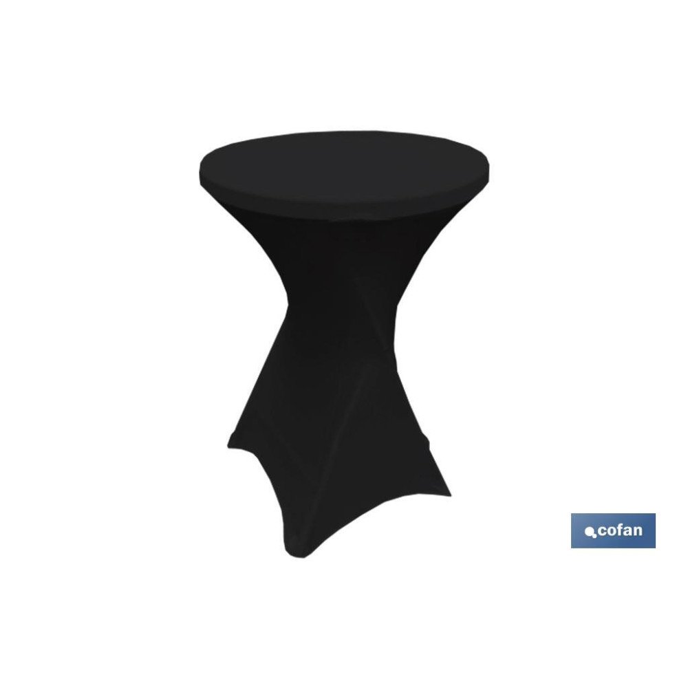 CUBIERTA DE MESA BAR NEGRA (PACK: 1 UDS)
