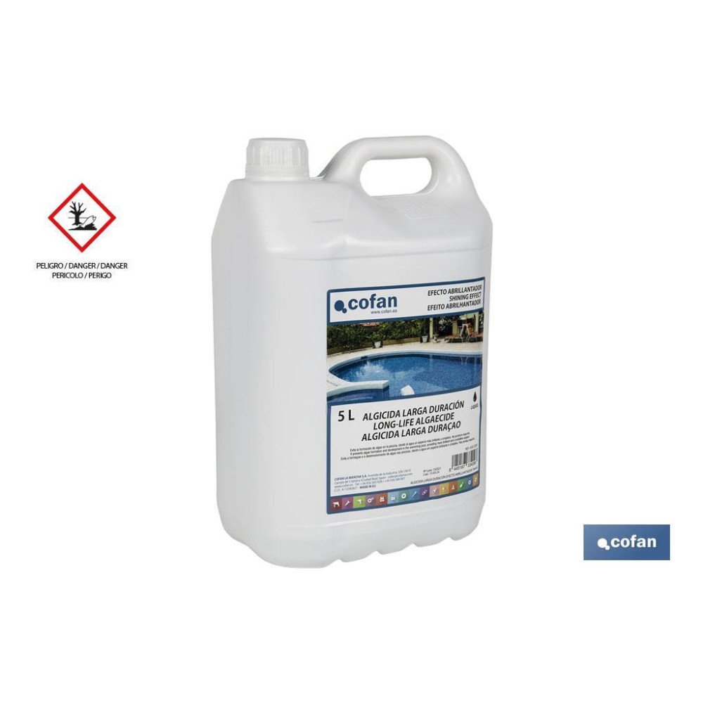 ALGICIDA LARGA DURACION EFECTO ABRILLANTADOR 5 L COFAN (PACK: 1 UDS)