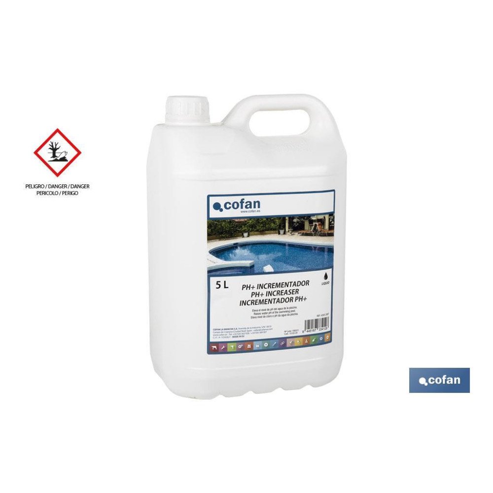 INCREMENTADOR PH LIQUIDO 5 L COFAN (PACK: 1 UDS)
