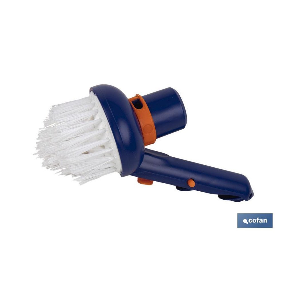 CEPILLO CON ASPIRACIÓN PARA ESQUINAS DE PISCINAS Ø78 X 125 MM (PACK: 1 UDS)