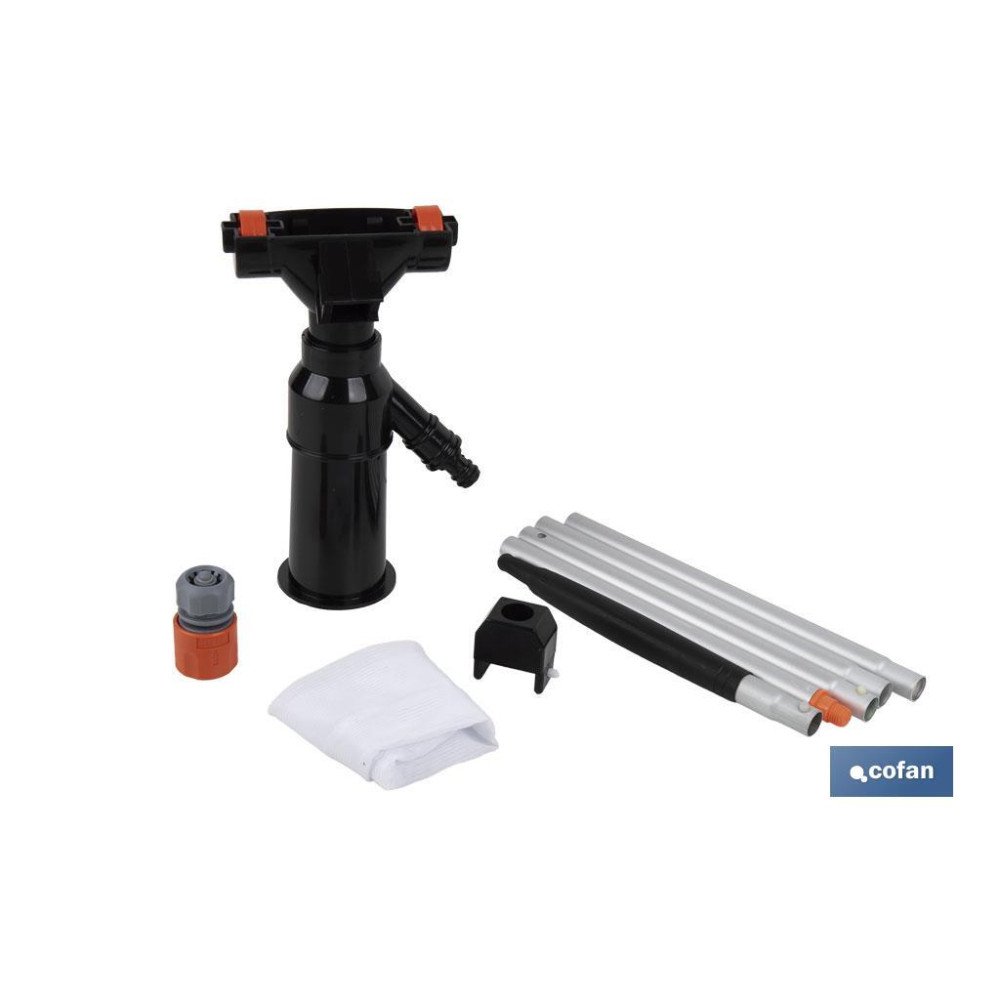 ASPIRADOR PARA PISCINA CON PÉRTIGA 120 CM 230 X 135 MM (PACK: 1 UDS)