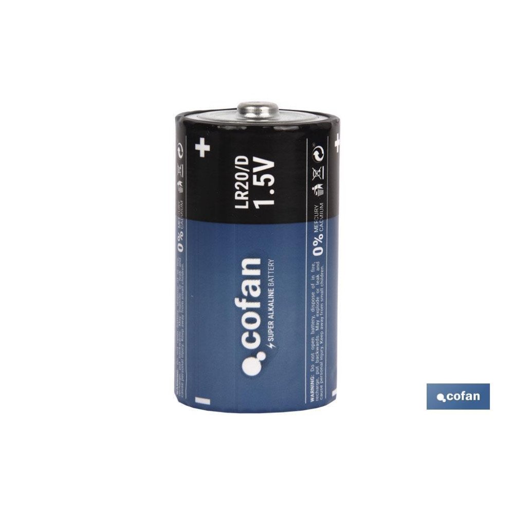 BLÍSTER DE 2 PILAS ALCALINAS LR20/D VENTA UNITARIA (PACK: 1 UDS)