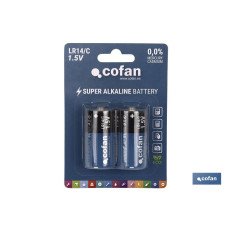 BLÍSTER DE 2 PILAS ALCALINAS LR14/C VENTA UNITARIA (PACK: 1 UDS)