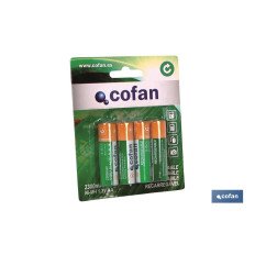 BLISTER 4 PILAS RECARGABLES...