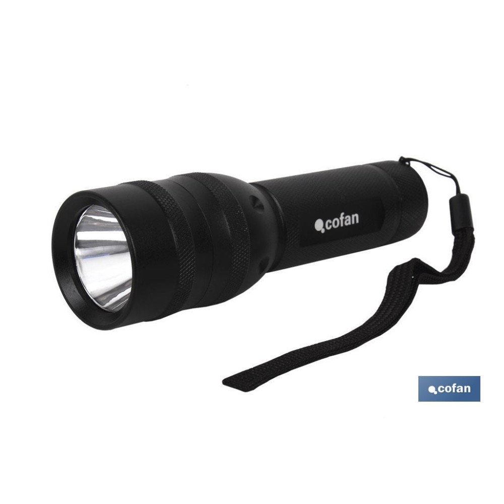 LINTERNA ALUM. HIGH POWER LED 120Lm Ø3,7 x15cm (PACK: 1 UDS)