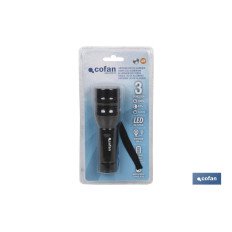 LINTERNA ALUM. HIGH POWER LED 120Lm Ø3,7 x15cm (PACK: 1 UDS)