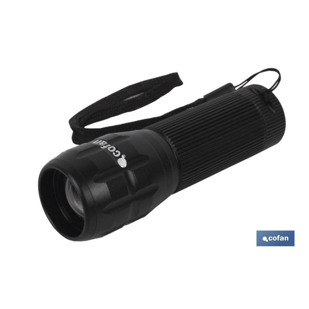 LINTERNA LED ALUM. ZOOM LED 120LM Ø3 X12 CM (PACK: 1 UDS)