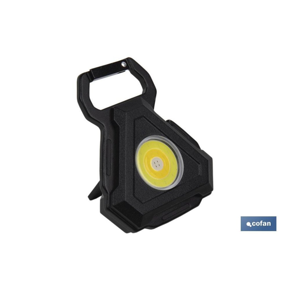 LLAVERO LINTERNA MULTIFUNCIONAL COB (PACK: 1 UDS)