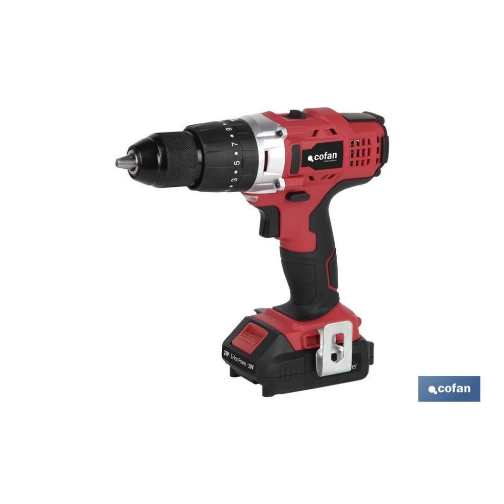 TALADRO PERCUTOR A BATERÍA LI-ION 20 V 1300 RPM 35 NM (PACK: 1 UDS)