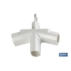 ADAPTADOR MULTIVIA 3 VIAS (10A-250V) (PACK: 1 UDS)