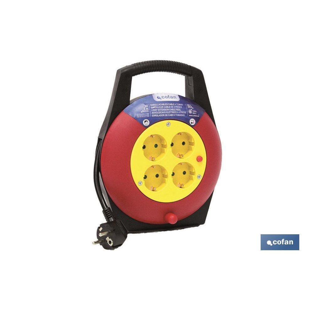 ENROLLACABLES CABLE 4T. 7 M. (3 x 1,5mm) (PACK: 1 UDS)