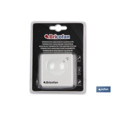 TERMOSTATO ANALOGICO CALEFACCIÓN (5°C-35°C) (PACK: 1 UDS)
