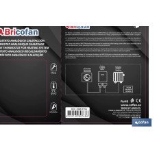 TERMOSTATO ANALOGICO CALEFACCIÓN (5°C-35°C) (PACK: 1 UDS)