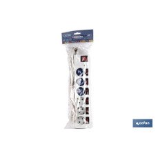BASE MÚLTIPLE 6 TOMAS 1,5M+6 INT.INDIVIDUAL 16A-250V (PACK: 1 UDS)