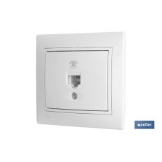 BASE TELEFONO EMPOTRAR BLANCA MODELO PACIFIC (PACK: 1 UDS)