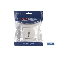 BASE TELEFONO EMPOTRAR BLANCA MODELO PACIFIC (PACK: 1 UDS)