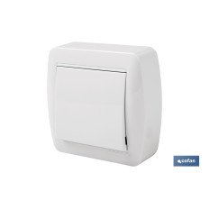 CONMUTADOR-INTERRUPTOR SUPERFICIE MODELO ATLANTIS 10A BLANCO (PACK: 1 UDS)
