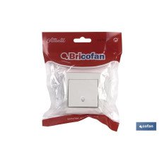 PULSADOR CAMPANA SUPERFICIE MODELO ATLANTIS 10A BLANCO (PACK: 1 UDS)