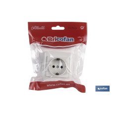 BASE BIPOLAR SUPERFICIE MODELO ATLANTIS 16A. BLANCO (PACK: 1 UDS)