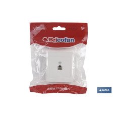 BASE TELEFONO RJ11 SUPERFICIE BLANCO MODELO ATLANTIS (PACK: 1 UDS)