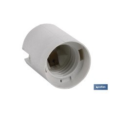 PORTALÁMPARAS PARA OBRA E-27 4A250V RESINA TERMOESTABLE BLANCO (PACK: 1 UDS)