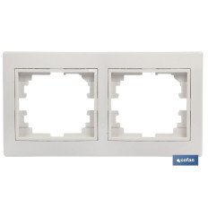 MARCO 2 ELEMENTOS HORIZONTAL NEGRO (PACK: 1 UDS)