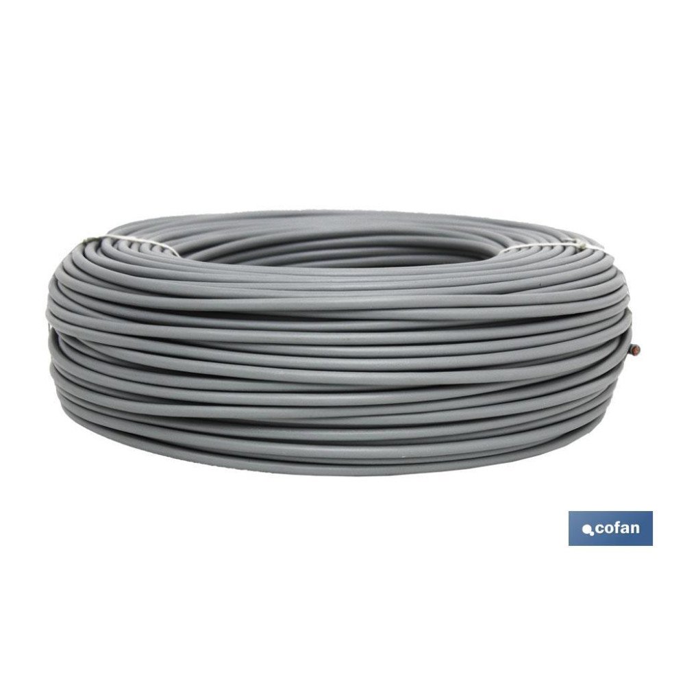 ROLLO CABLE H07V-K 1X1,5MM2 GRIS (100M) (PACK: 1 UDS)