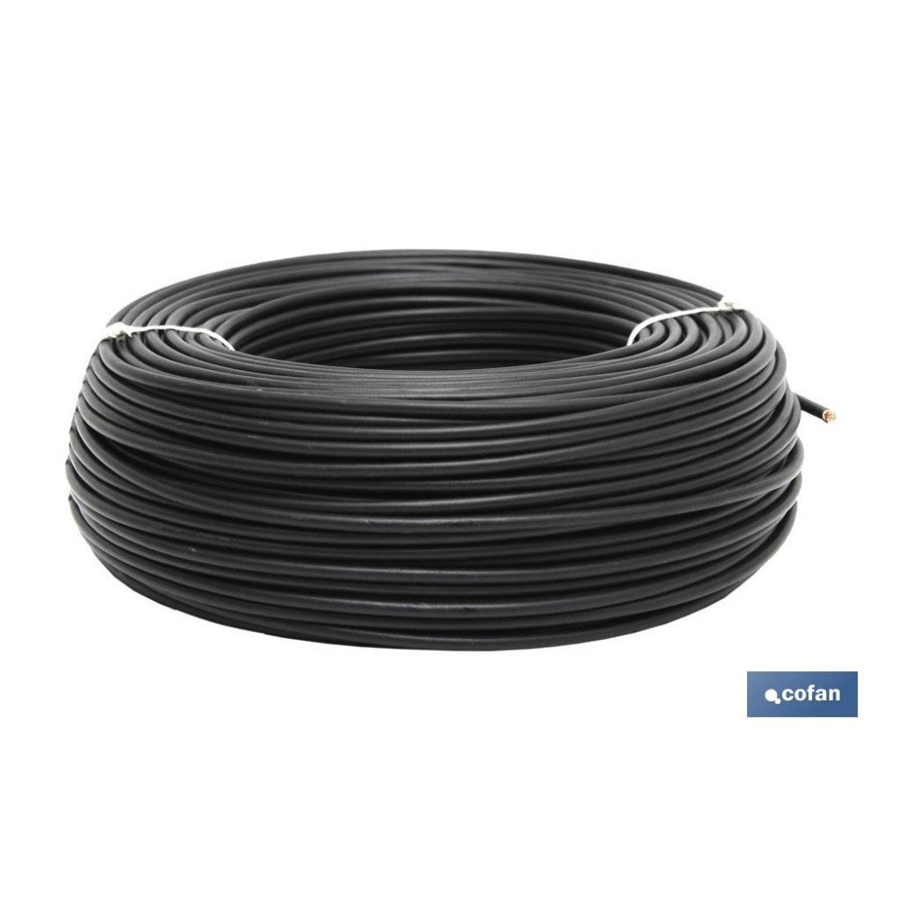 ROLLO CABLE H07V-K 1X1,5MM2 NEGRO (100M) (PACK: 1 UDS)