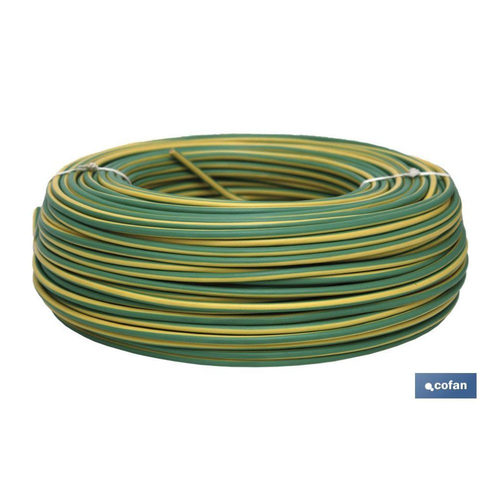 ROLLO CABLE H07V-K 1X1,5MM2 AMAR/VERDE (100M) (PACK: 1 UDS)