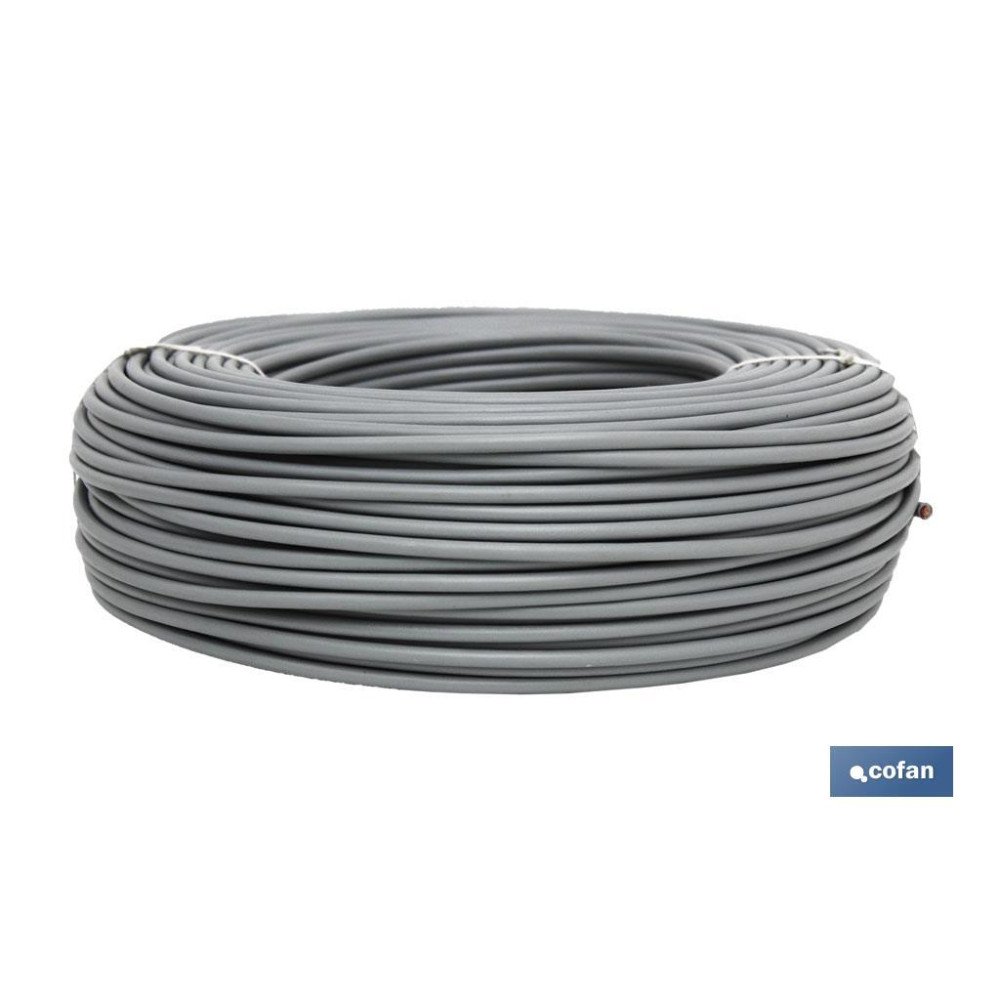 ROLLO CABLE H07V-K 1X2,5MM2 GRIS (100M) (PACK: 1 UDS)
