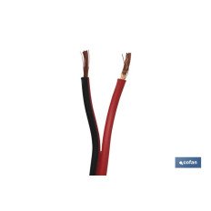 ROLLO 100M CABLE PARALELO ROJO/NEGRO (2X0,75) (PACK: 1 UDS)