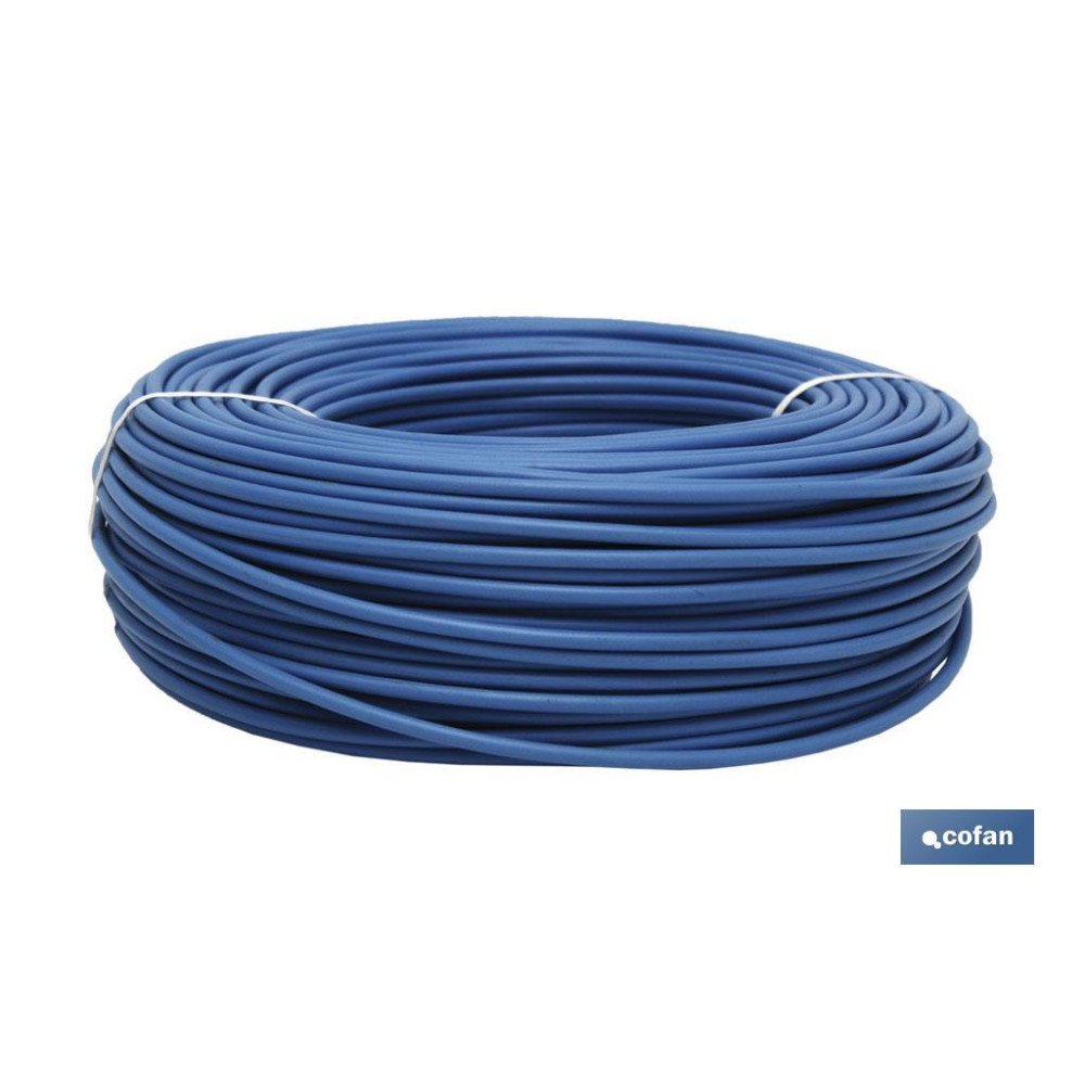 ROLLO CABLE H07V-K 1X6MM2 AZUL (100M) (PACK: 1 UDS)