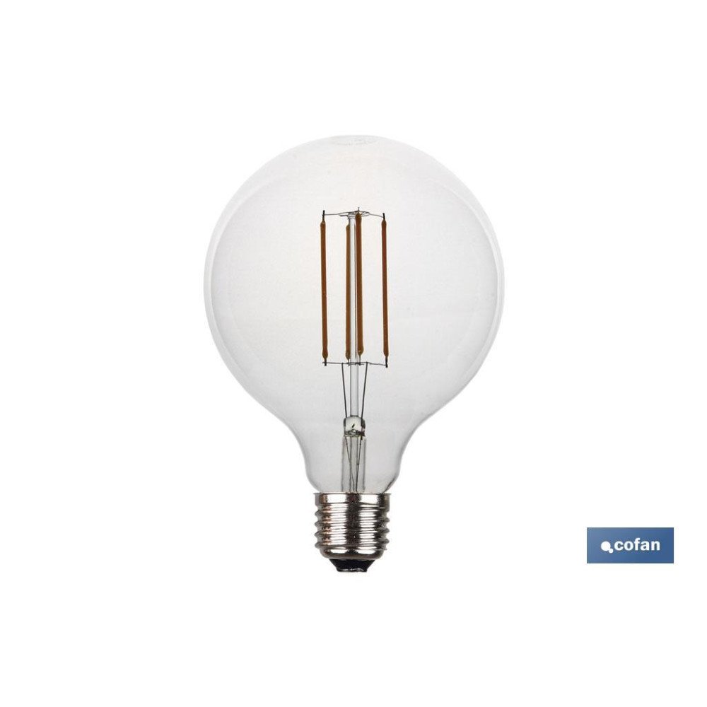 BOMBILLA LED GLOBO CLARO E27 4W 380LM 2700K (PACK: 1 UDS)