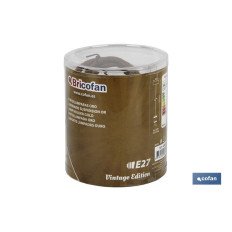 PORTALAMPARAS (CABLE+ROSETÓN)  ORO E27 100X10CM (PACK: 1 UDS)