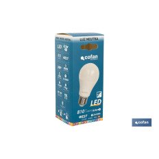 BOMBILLA CLASIC SENSOR LUZ E27 9.5W 806LM 4000K (PACK: 1 UDS)