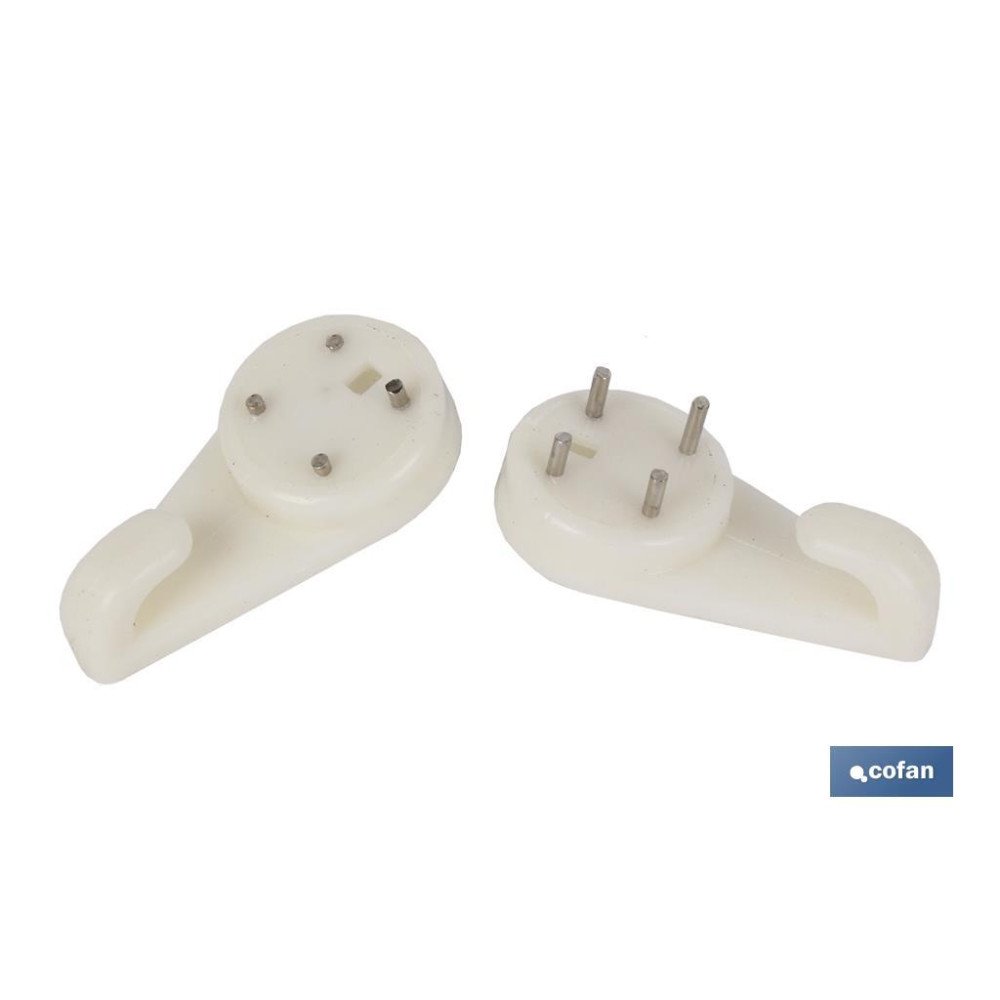 BLÍSTER DE 2 UDS. CUELGACUADROS 40 MM VENTA UNITARIA (PACK: 1 UDS)