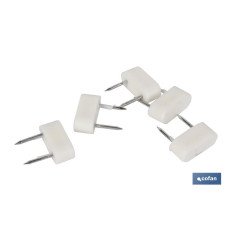 BLÍSTER DE 6 UDS. TOPES DE DOS PUNTAS GRANDES MARRONES  VENTA UNITARIA (PACK: 1 UDS)