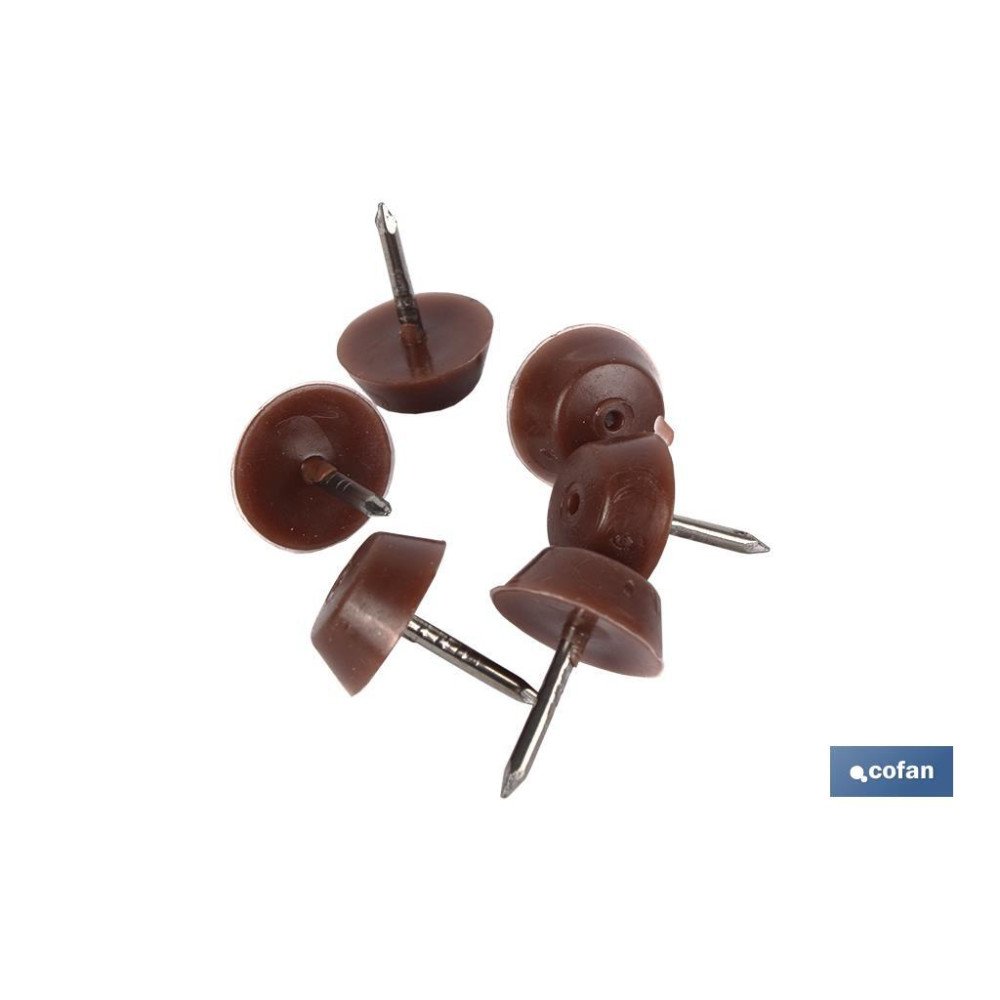 BL 6 UDS TOPE DE SILLA  MARRÓN (PACK: 10 UDS)